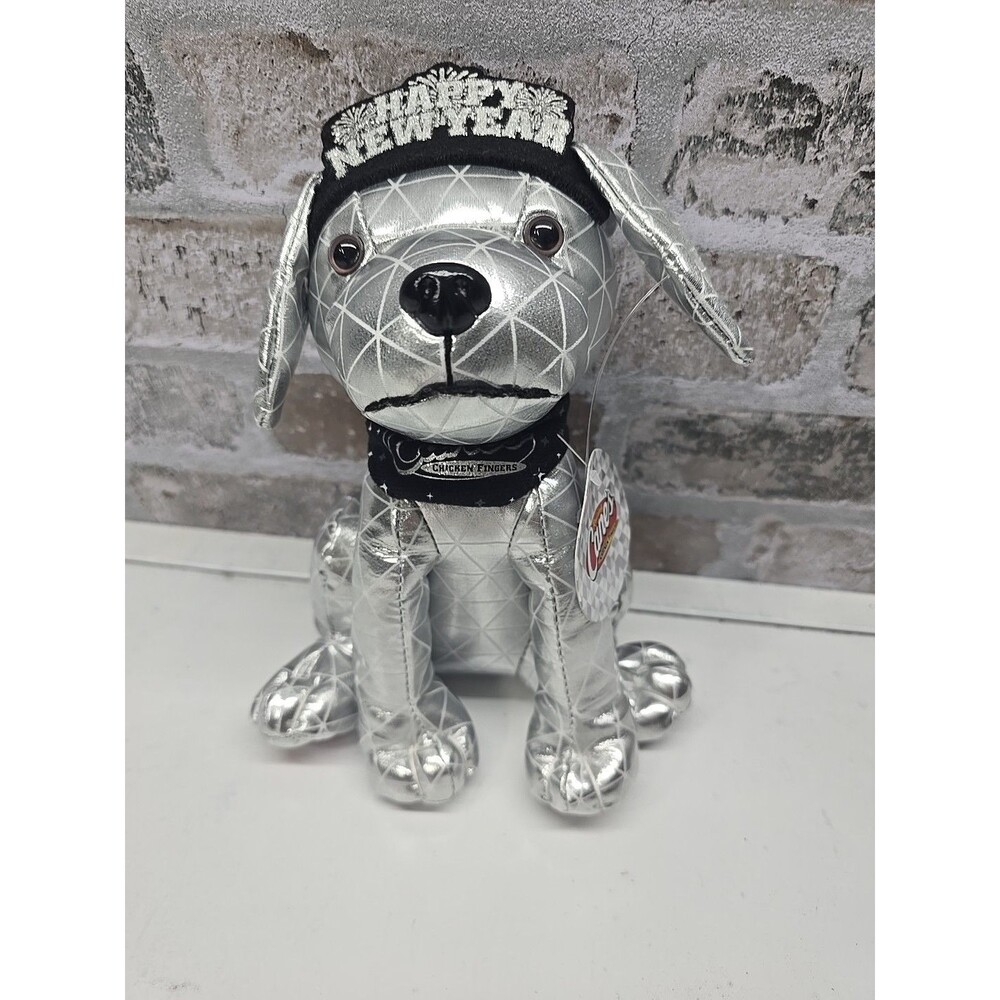 Raising Canes Countdown Cane 2023  Plush Dog (Happy New Year)  w/ Tags
